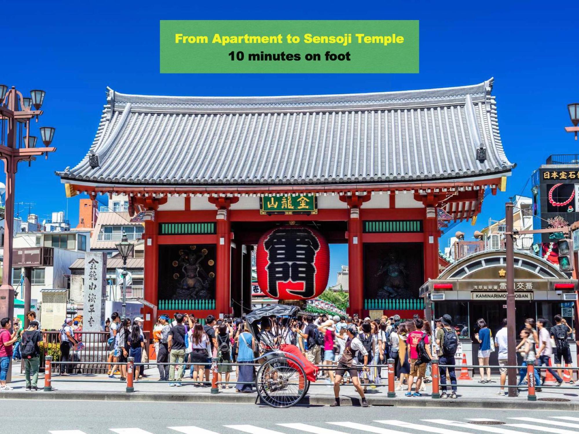 桜の川7 Asakusa 901 Kuramae Train 3Mins Free Wifi Eight People Quiet,Cook,Perfect Facilities Tokyo prefektur Exteriör bild